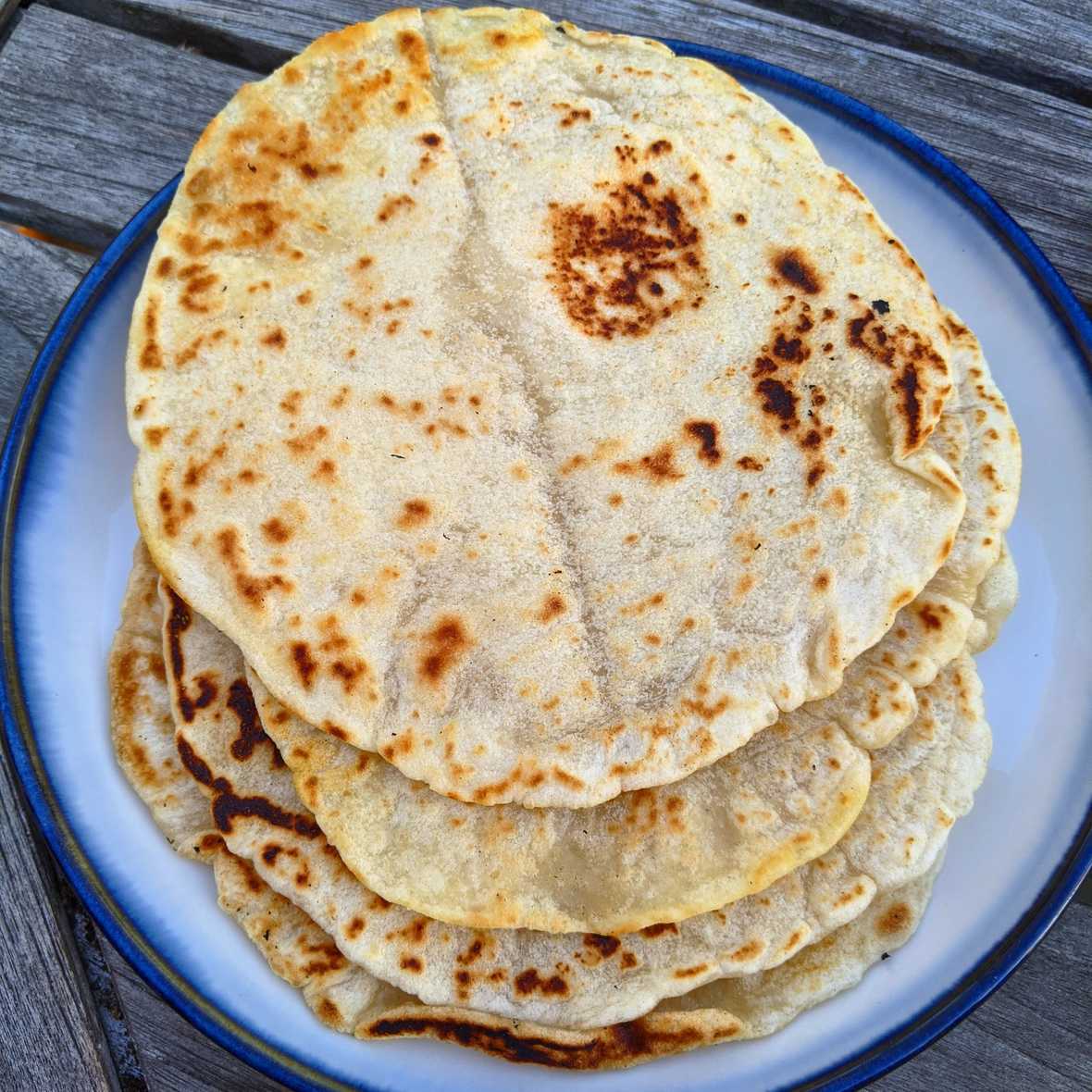 Simple Tortillas Baked by Sun